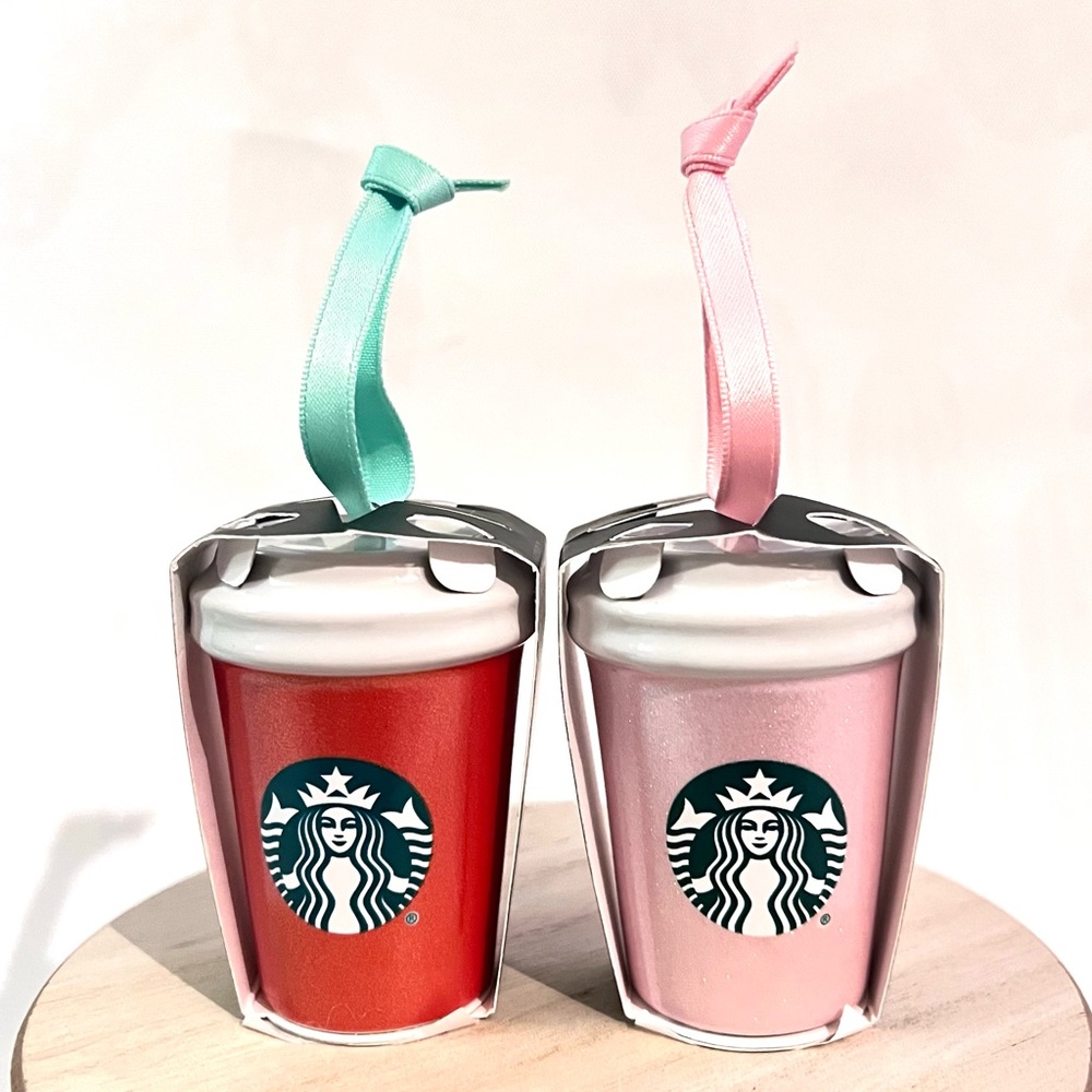 Starbucks 2020 Ceramic Holiday Ornament Bundle